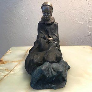 SOUL JOURNEY FIGURE KAWERIA "Loving On, Bronze-resin, 6" height and 7 1/2" Long